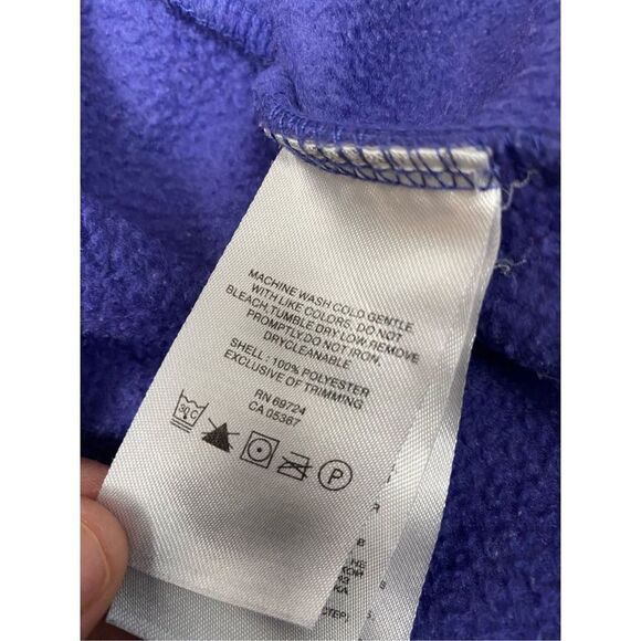 Columbia Bright Purple Fleece Zip Up Outdoors Jacket size small women’s - Picture 8 of 8